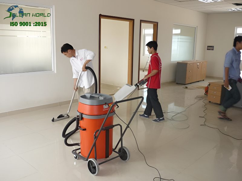 dịch vụ vệ sinh công nghiệp đánh bóng sàn đá