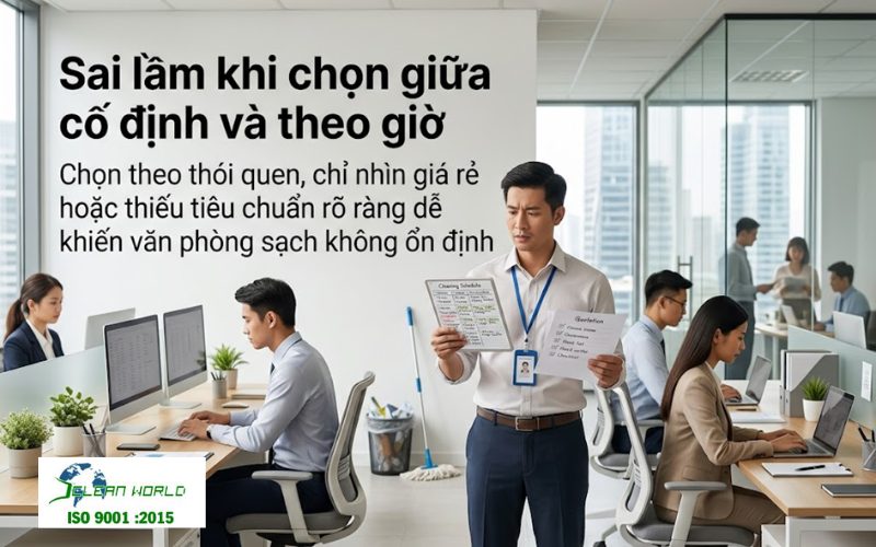 nên thuê tạp vụ cố định hay theo giờ 