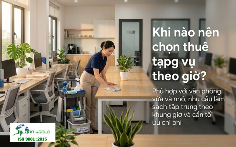 nên thuê tạp vụ cố định hay theo giờ 