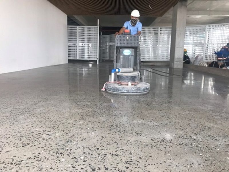 dịch vụ đánh bóng sàn bê tông 