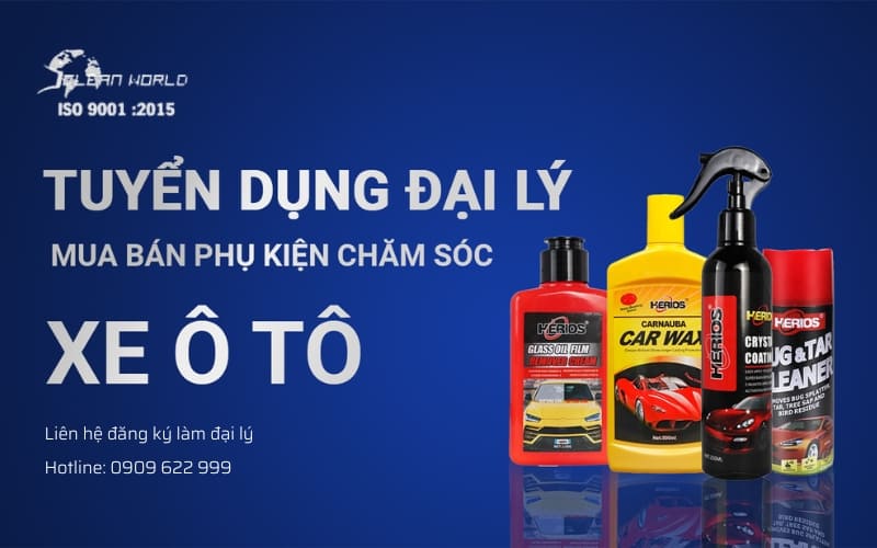 Tuyển dụng đại lý mua bán phụ kiện chăm sóc xe Herios