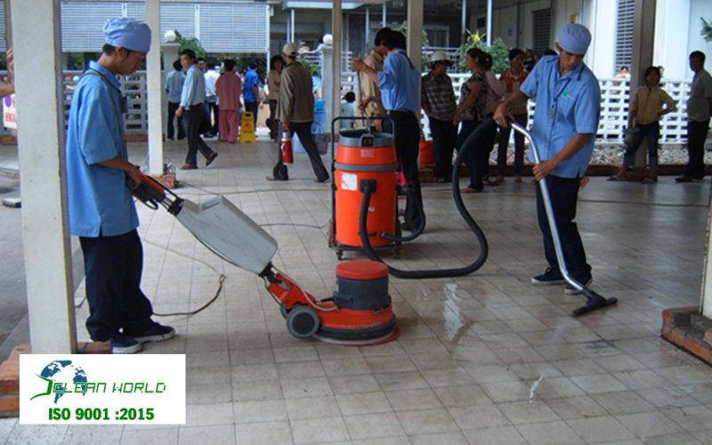 Vệ sinh công nghiệp theo giờ cho doanh nghiệp 
