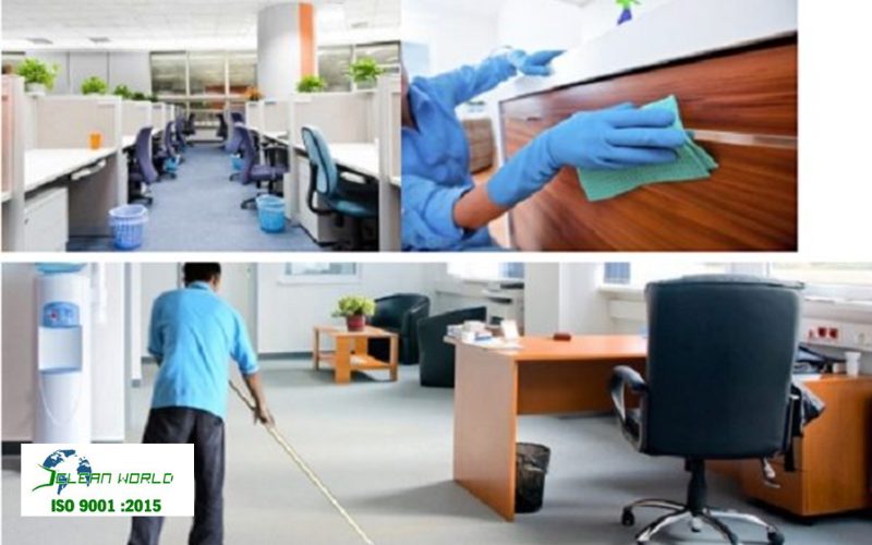 nhân viên vệ sinh định kỳ cho công ty 