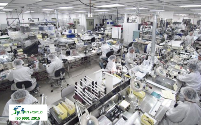 vệ sinh nhà xưởng sản xuất thiết bị y tế 