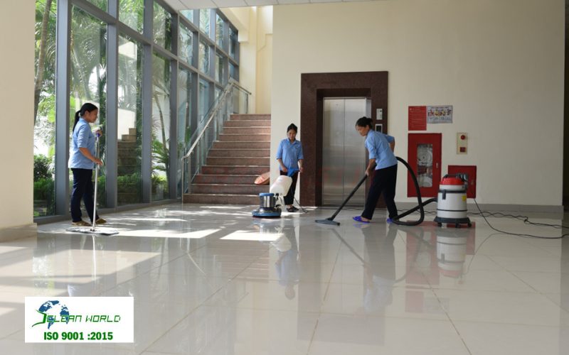 làm sạch sàn công nghiệp bằng áp suất cao 