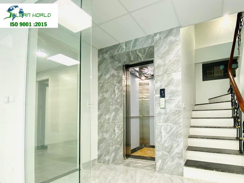 Dịch vụ làm sạch khu vực thang máy và sảnh chờ uy tín, chuyên nghiệp