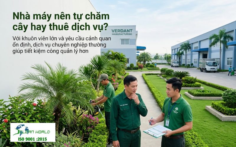 Chăm sóc cây xanh cho nhà máy thế nào để bền đẹp và tiết kiệm chi phí? chăm sóc cây xanh cho nhà máy