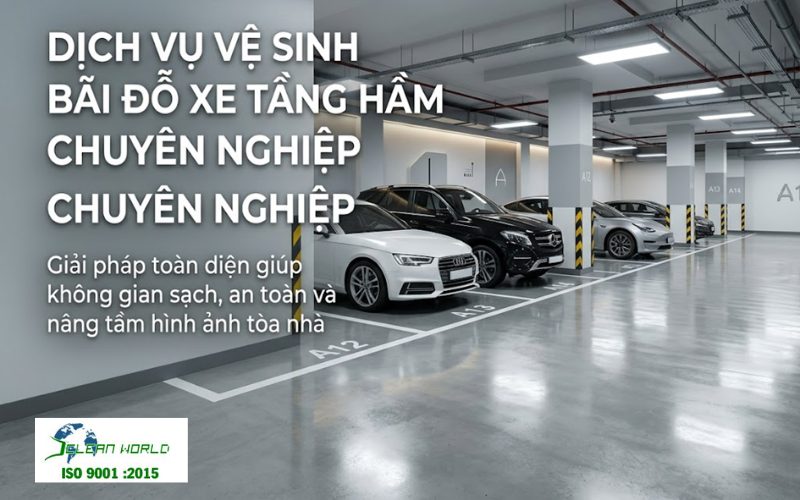 dịch vụ vệ sinh bãi đỗ xe tầng hầm 