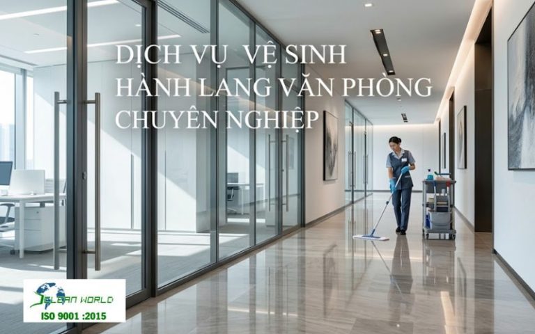dịch vụ vệ sinh hành lang văn phòng