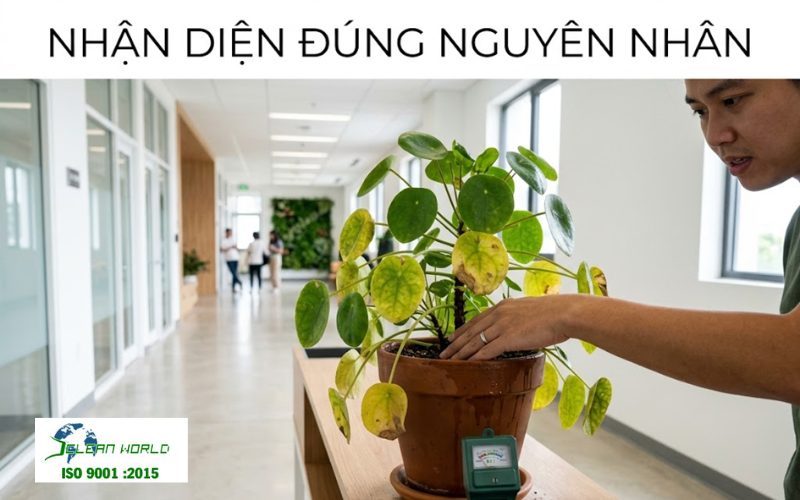 hướng dẫn xử lý cây cảnh bị vàng lá 