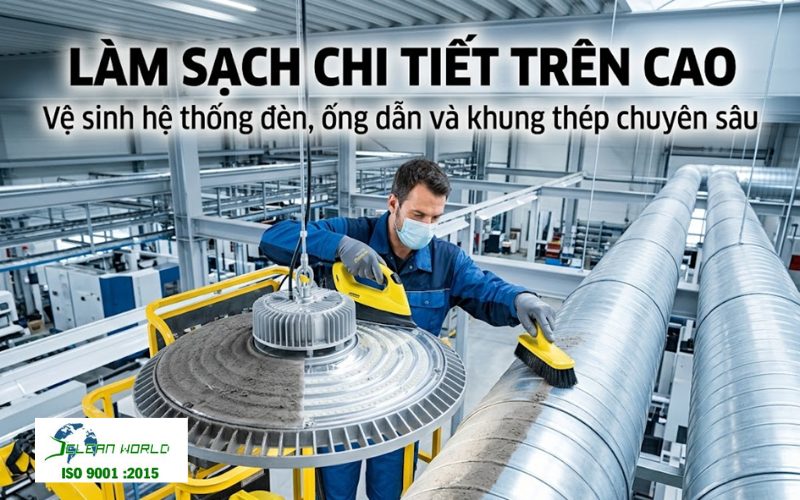 quy trình vệ sinh trần nhà xưởng 