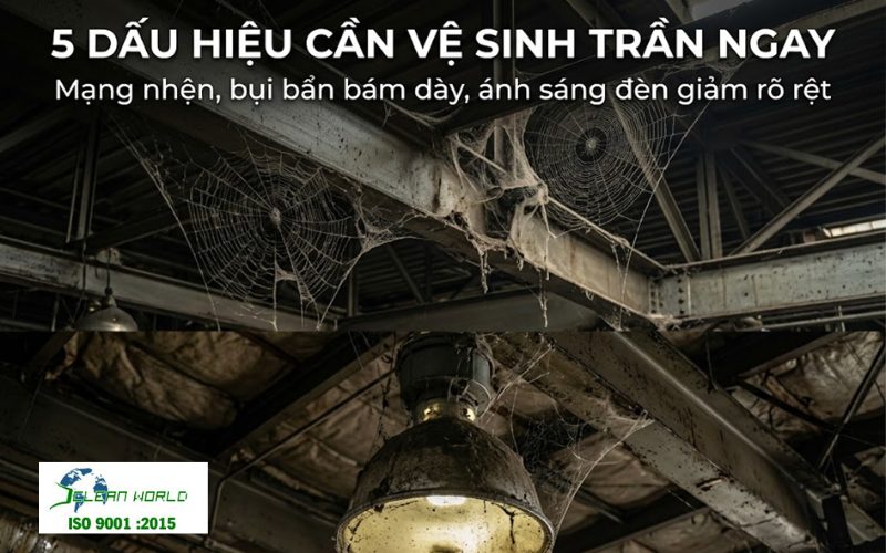 quy trình vệ sinh trần nhà xưởng 