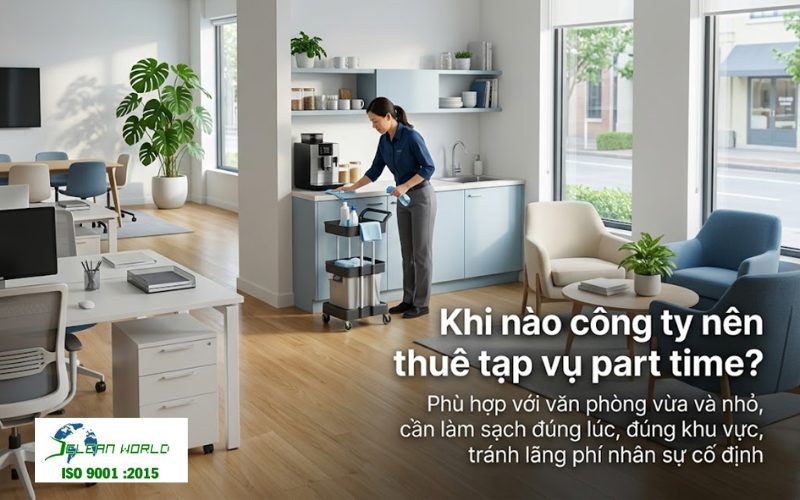 thuê tạp vụ văn phòng part time 