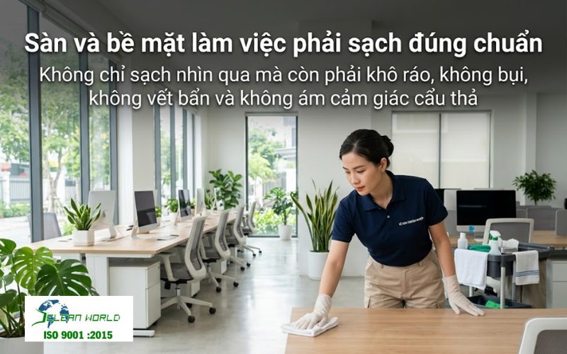 tiêu chuẩn vệ sinh văn phòng cho doanh nghiệp 
